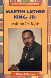Cover of: Martin Luther King, Jr.: leader for civil rights