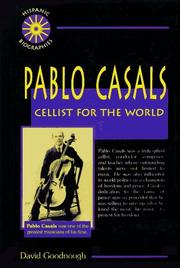 Cover of: Pablo Casals: cellist for the world