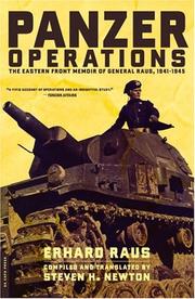 Panzer Operations by Erhard Raus