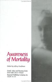 Cover of: Awareness of mortality
