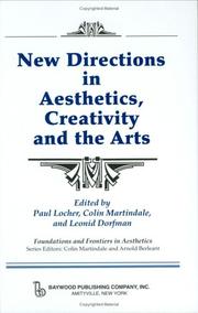 Cover of: New directions in aesthetics, creativity, and the arts