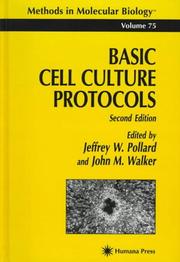 Cover of: Basic cell culture protocols