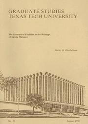 Cover of: The presence of Faulkner in the writings of García Márquez