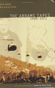 Cover of: Vietnam Chronicles: The Abrams Tapes, 1968-1972 (Modern Southeast Asia Series)