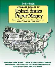 Cover of: Standard Catalog Of United States Paper Money (Standard Catalog of United States Paper Money)
