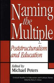 Naming the multiple : poststructuralism and education