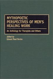 Cover of: Mythopoetic Perspectives of Men's Healing Work: An Anthology for Therapists and Others