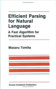 Efficient parsing for natural language : a fast algorithm for practical systems