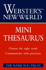 Cover of: Webster's New World Mini Thesaurus