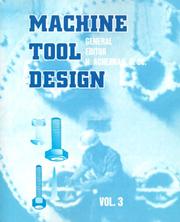 Cover of: Machine Tool Design | N. Acherkan