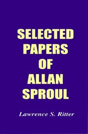 Cover of: Selected Papers of Allan Sproul