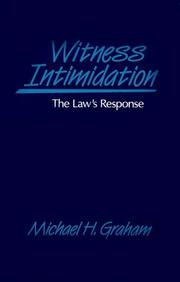 Cover of: Witness intimidation: the law's response
