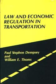 Cover of: Law and economic regulation in transportation