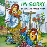 I'm sorry by Gina Mayer, Mercer Mayer