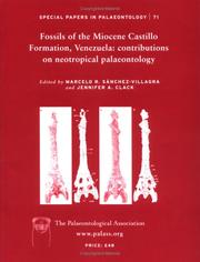 Fossils of the Miocene Castillo formation, Venezuela : contributions on neotropical palaeontology