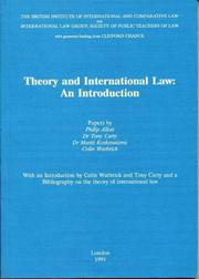 Theory and international law : an introduction