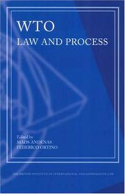 WTO : law and process