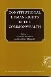 Constitutional human rights in the Commonwealth