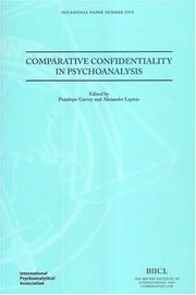 Comparative confidentiality in psychoanalysis
