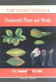 Cover of: Plant Nutrient Disorders: Volume 5: Ornament Plants and Shrubs (Plant Nutrient Disorders)