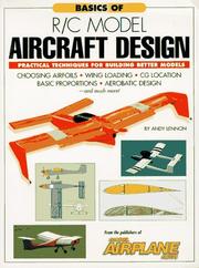 Basics of R/C Model Aircraft Design by Andy Lennon