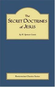 Cover of: The Secret Doctrines of Jesus
