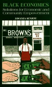 Cover of: Black economics: solutions for economic and community empowerment