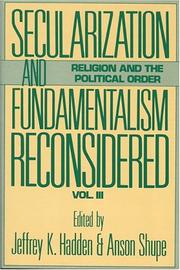 Cover of: Secularization and Fundamentalism reconsidered