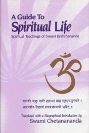 A guide to spiritual life by Brahmananda Swami