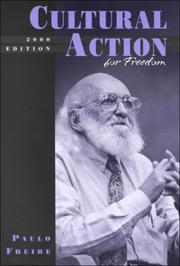 Cover of: Cultural action for freedom