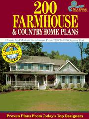 Cover of: 200 Farmhouse and Country Home Plans by Home Planners Inc