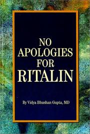 Cover of: No Apologies For Ritalin