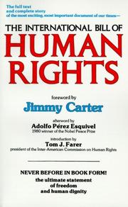 Cover of: The International Bill of Human Rights