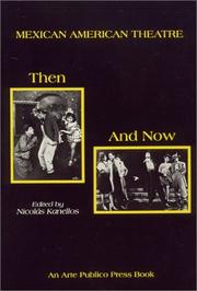 Cover of: Mexican American Theatre: Then and Now