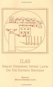 Cover of: IL 60: essays honoring Irving Lavin on his sixtieth birthday