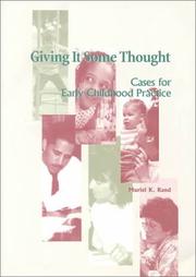 Cover of: Giving It Some Thought by Muriel K. Rand
