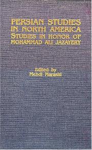 Cover of: Persian studies in North America: studies in honor of Mohammad Ali Jazayery