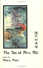 Cover of: The tao of Mrs. Wei: poems