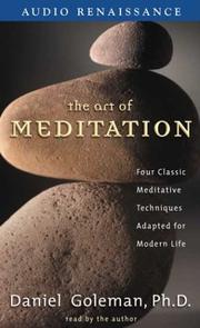 Cover of: The Art of Meditation |