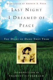 Cover of: Last Night I Dreamed of Peace by Dang Thuy Tram