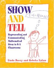 Cover of: Show and Tell: Representing and Communicating Mathematical Ideas in K-2 Classrooms