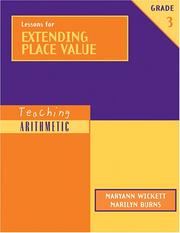 Cover of: Lessons for extending place value: grade 3