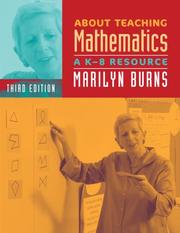 Cover of: About Teaching Mathematics by Marilyn Burns