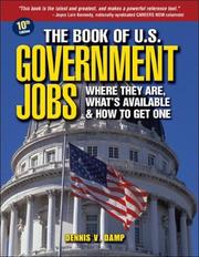 Cover of: The Book of U.s. Government Jobs by Dennis V. Damp