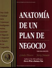 Cover of: Anatomía de un plan de negocio