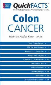 Quick facts colon cancer : what you need to know now