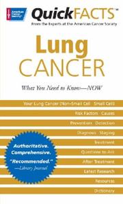 Quick facts lung cancer : what you need to know--now