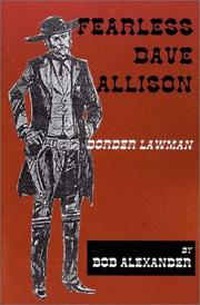 Cover of: Fearless Dave Allison: Border Lawman