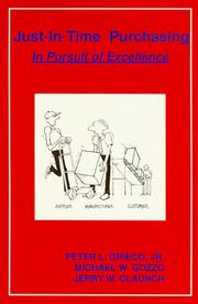 Cover of: Just-in-time purchasing: in pursuit of excellence