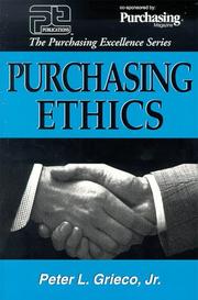 Cover of: Purchasing ethics